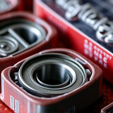 Set von High-Speed Skateboard-Kugellagern in Verpackung